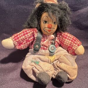 Vintage Clown Porcelain Painted Face